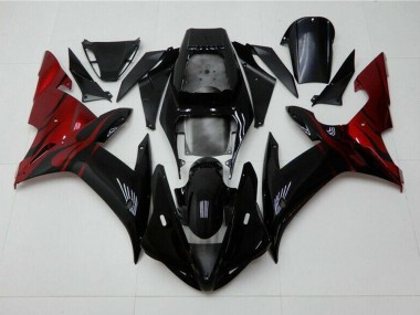 Kit Completo Carenatura Moto ABS R1 02-03 - Nero Rosso