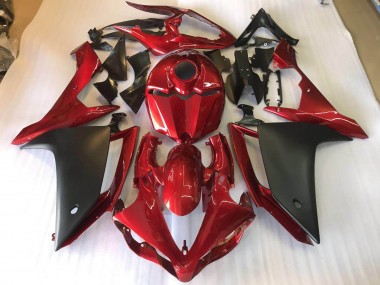 Kit Completo Carenatura Moto ABS R1 07-08 - Nero Opaco Rosso