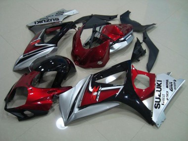 Kits Carenatura Moto Completa GSXR 1000 K7 07-08 - Rosso Nero Argento