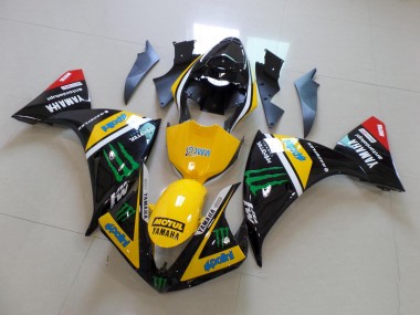 Kits Carenatura Moto Completa R1 12-14 - Giallo Nero Monster