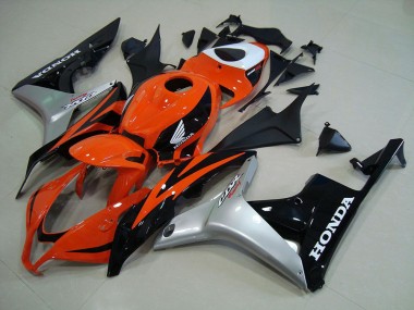 Kits Carenatura Moto Iniezione CBR 600 RR 07-08 - Arancia Argento Nero
