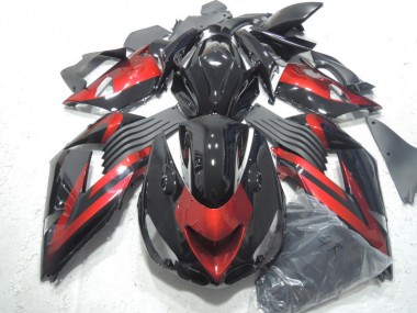 Kits Carenatura Moto Iniezione ZX14R ZZR 1400 06-11 - Nero Rosso