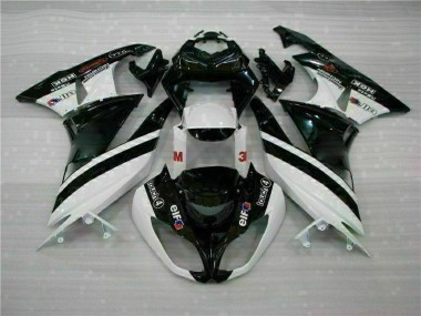 Kits Carenatura Moto Iniezione ZX6R 09-12 - Nero Bianco 3M Touch4