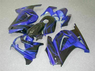 Kits Carenatura Motocicletta Completo ABS EX250 08-12 - Nero Blu