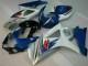 Kits Carenatura Motocicletta Completo ABS GSXR 1000 K7 07-08 - Blu Bianco