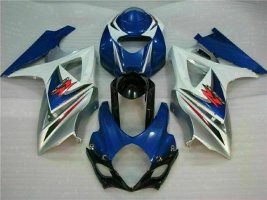 Kits Carenatura Motocicletta Completo ABS GSXR 1000 K7 07-08 - Blu Bianco
