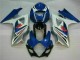 Kits Carenatura Motocicletta Completo ABS GSXR 1000 K7 07-08 - Blu Bianco