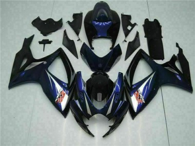 Kits Carenatura Motocicletta Completo ABS GSXR 600 / 750 K6 06-07 - Nero Blu