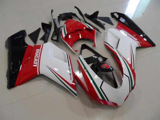 Kits Carene Moto Completa Ducati 848 1098 1198 07-14 - Rosso Bianco Kits Carene Moto Completa Ducati 848 1098 1198 07-14 - Rosso Bianco