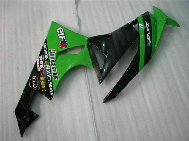 Kits Carene Moto Completa ZX6R 09-12 - Nero Verde Kits Carene Moto Completa ZX6R 09-12 - Nero Verde