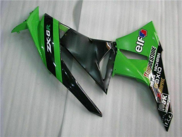 Kits Carene Moto Completa ZX6R 09-12 - Nero Verde Kits Carene Moto Completa ZX6R 09-12 - Nero Verde