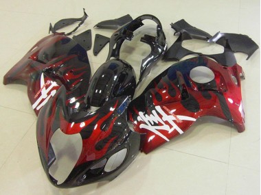 Kits Carene Moto GSXR 1300 Hayabusa 96-07 - Nero Rosso Fiamma