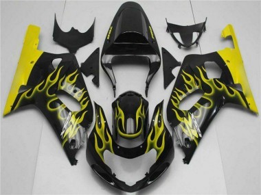 Kits Carene Moto GSXR 600 / 750 K1 K2 K3 01-03 - Nero