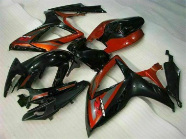 Kits Carene Moto GSXR 600 / 750 K6 06-07 - Nero Rosso
