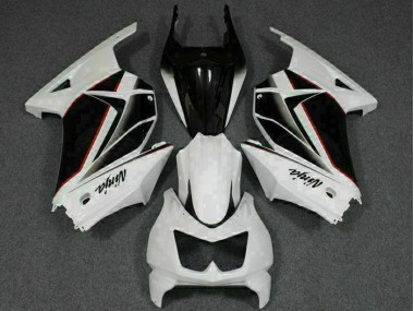 Kits Carene Moto & Plastica Moto EX250 08-12 - Bianco Nero Ninja