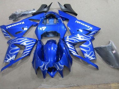 Kits Carene Moto & Plastica Moto ZX10R 03-05 - Blu Bianco Fiamma