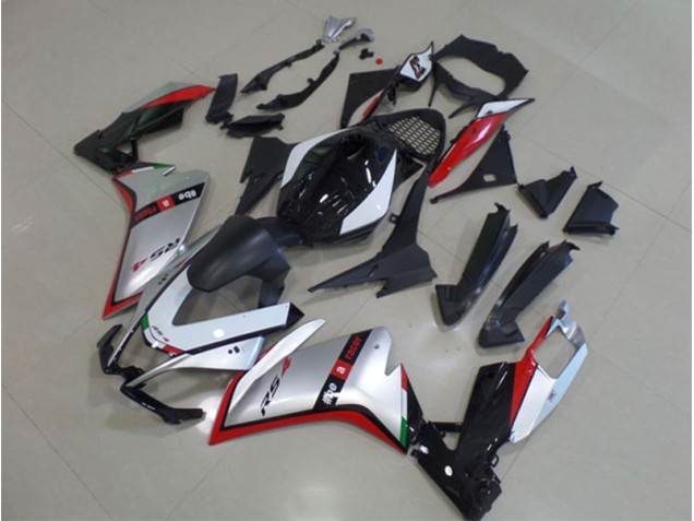 Kits Carene Moto RS4 50 125 11-18 - Nero Argento Rosso Kits Carene Moto RS4 50 125 11-18 - Nero Argento Rosso