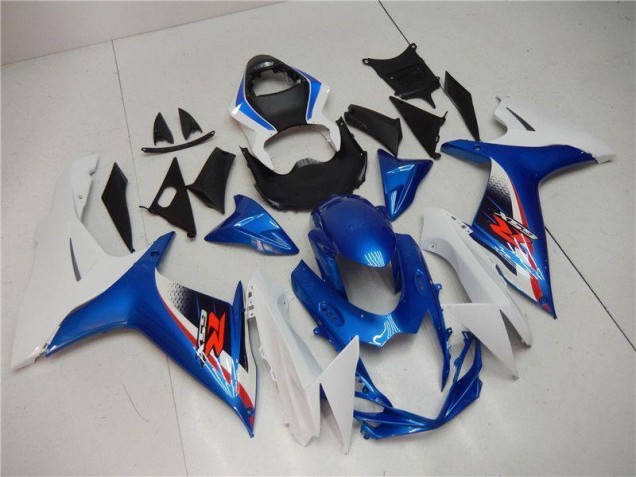 Plastica Moto GSXR 600 / 750 K11 11-24 - Blu Bianco Plastica Moto GSXR 600 / 750 K11 11-24 - Blu Bianco