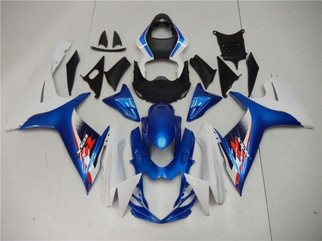 Plastica Moto GSXR 600 / 750 K11 11-24 - Blu Bianco Plastica Moto GSXR 600 / 750 K11 11-24 - Blu Bianco